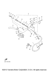 YZ426FM Главный тормозной цилиндр