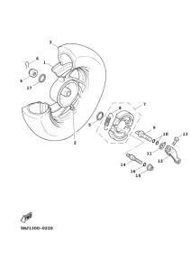 XC125FD Переднее колесо