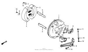 CR480 Front brake panel 82