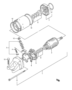 GSX-R1100 Стартерный мотор