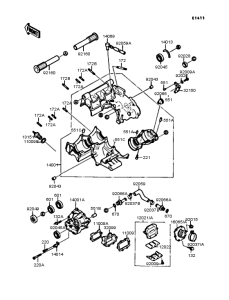 KR250 Картер двигателя