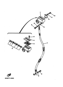 XV250S Передний тормозной цилиндр