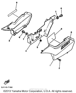 TW200A Боковые обтекатели