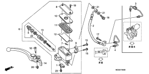 ST1300 Fr. brake master cylinder