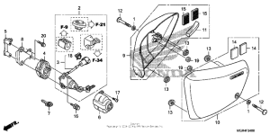 VT750RS Боковые обтекатели