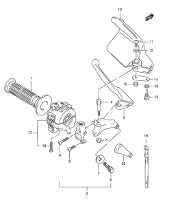TS125 Рычаг сцепления