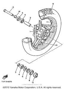 YX600T Переднее колесо