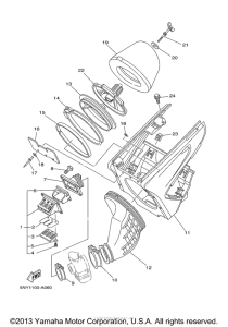 YZ125S1 Впускная система