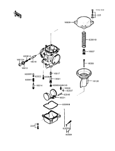 EX250 Карбюратор в разборе