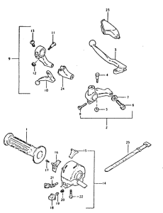 DR400 Left handle switch