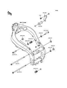 ZX900 Рама ,крепежные детали