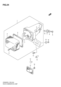 DR200 Задний комбинированный сигнал