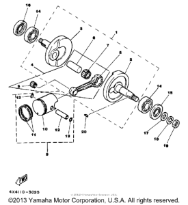 PW50N Crankshaft-piston
