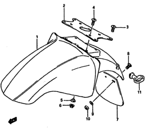 GSX-750 Переднее крыло