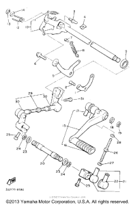 XVZ13DAC Вал переключения