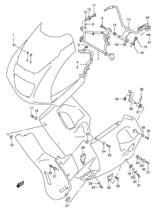 RG125 Cowling installation parts