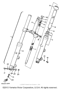 XJ650RJ Передняя вилка