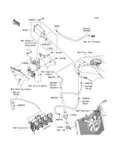 ZX600 Испарительная система топлива