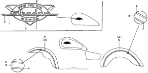 VT750C Наклейки