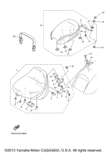 XVS650AT Сиденье