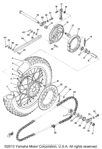 YZ360B Переднее колесо