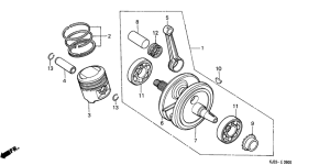 TL125 Crankshaft / piston