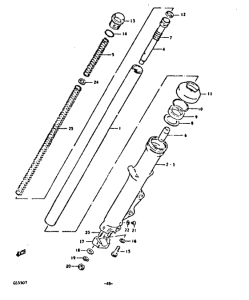 GS550 Вилка передней оси