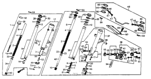 VF700F Front shock absorber 85