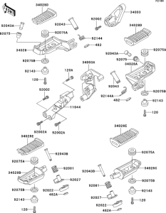 ZG1000 Подножки
