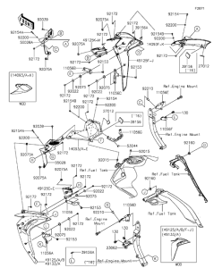 ZR1000 Cowling(1 / 2)(Center)