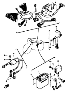 RD350LC Электрика 1