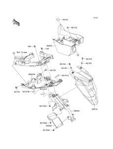 EX650 Задний бампер