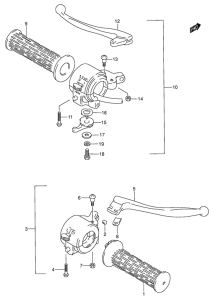 K125 Рулевой переключатель