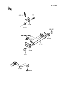 KX125 Механизм переключения передач