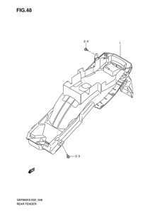 GSF650 (ABS) Заднее крыло