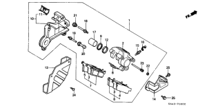 CR250R Задний тормоз