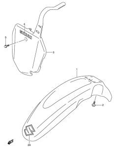 DR-Z125 Переднее крыло