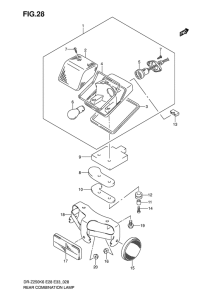 DR-Z250 Задний комбинированный сигнал