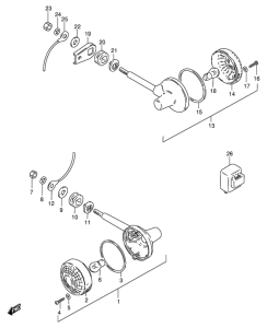 GS125 Поворотники