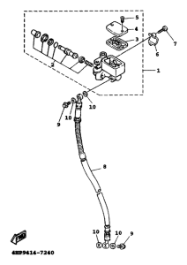 XC125 Главный тормозной цилиндр