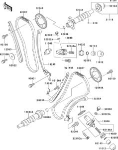 VN1500 Распред вал