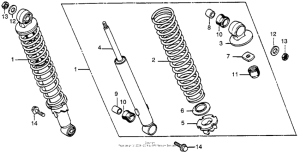 XR100 Задние амортизаторы