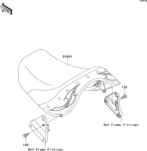 VN800 Сиденье