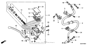 FSC600 Front brake master cylinder (fsc600d)