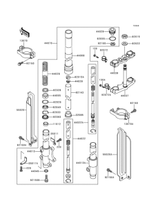 KDX125 Передняя вилка
