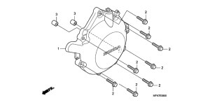 CB1000R A.c. generator cover