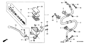 FJS600 Fr. brake master cylinder