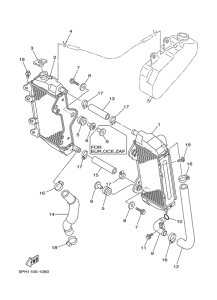 WR250F Radiator. hose
