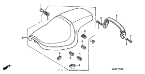 VT750DC Сиденье