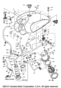 SR400 Топливный бак